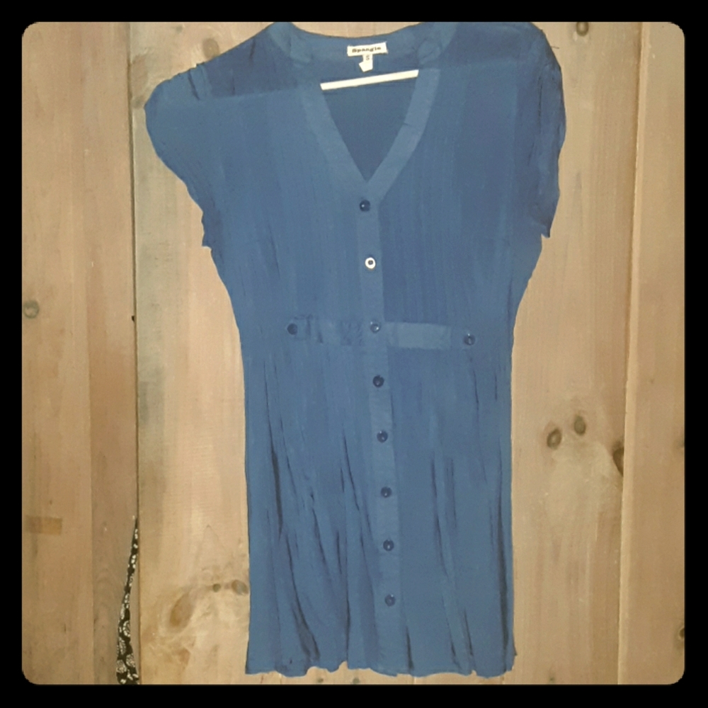 Blue sheer shirt